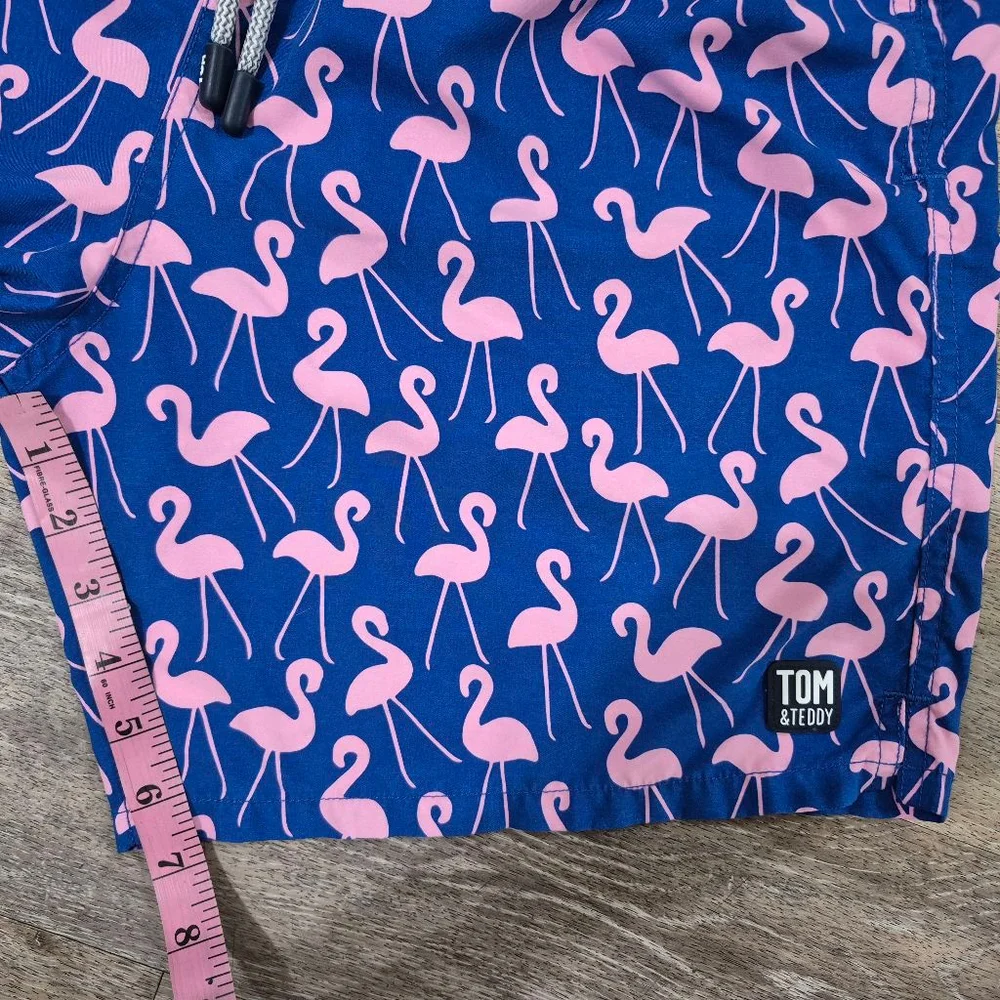 Tom & Teddy‎ Swim Trunks, Size L, Blue Pink